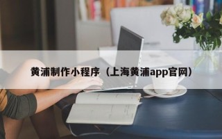 铜陵黄浦制作小程序（上海黄浦app官网）
