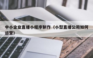 铜陵中小企业直播小程序制作（小型直播公司如何运营）